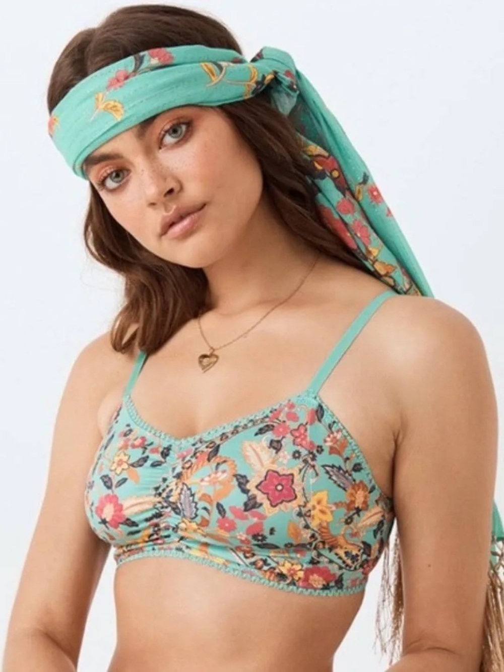 Spell Hendrix Bralette & Bloomer Set in Sky